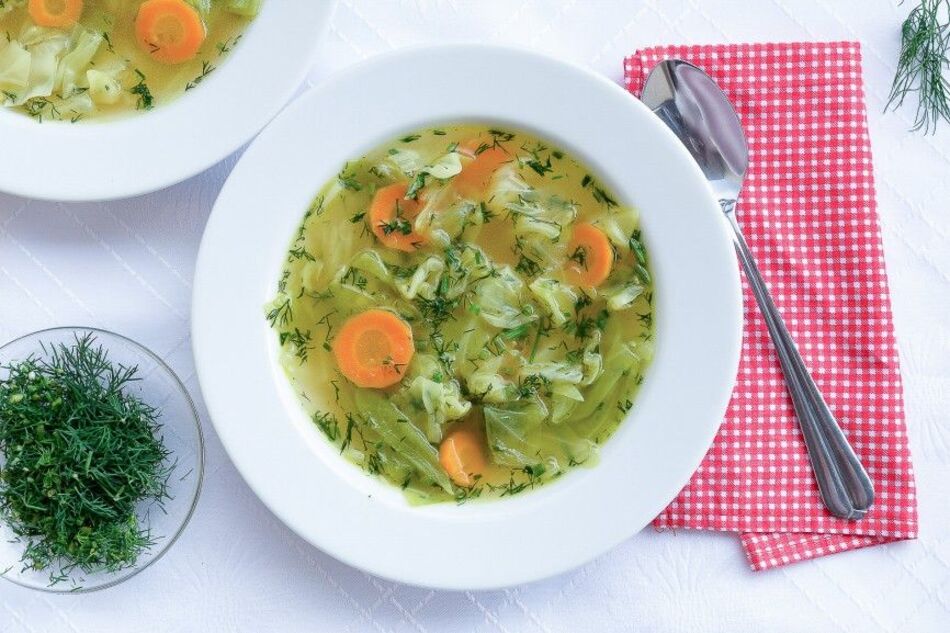 диетический суп из капусты