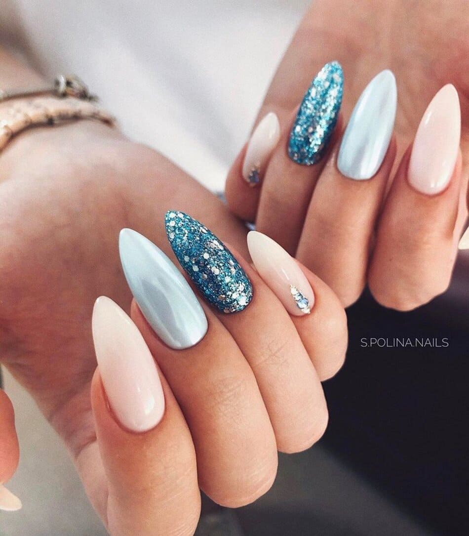 позитивный зимний нейл арт