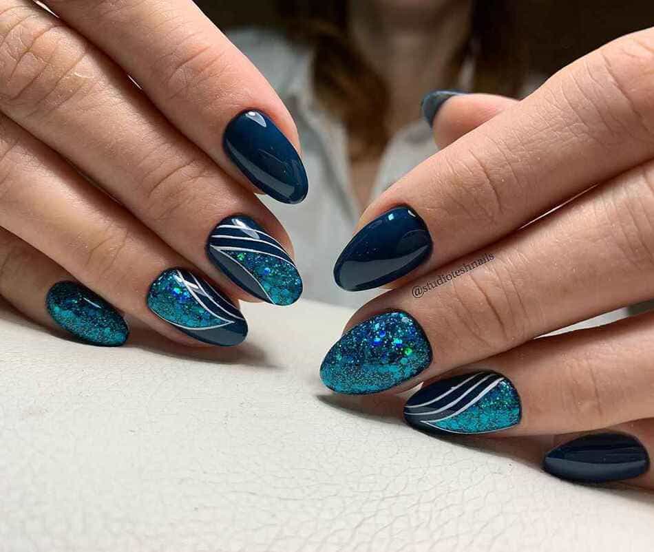 позитивный зимний нейл арт