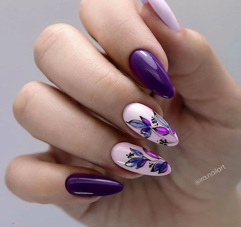 весенний нейл арт