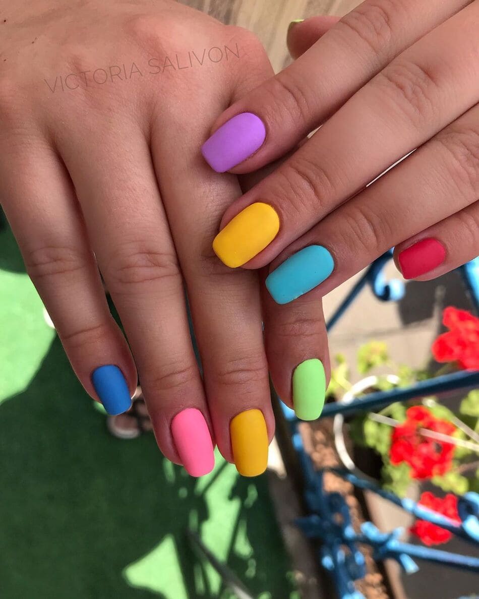 летний нейл арт