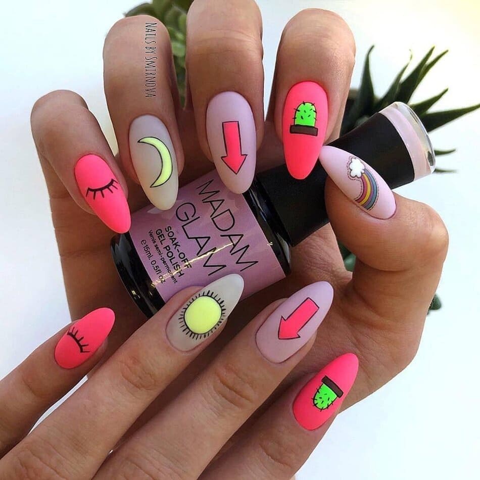 летний нейл арт