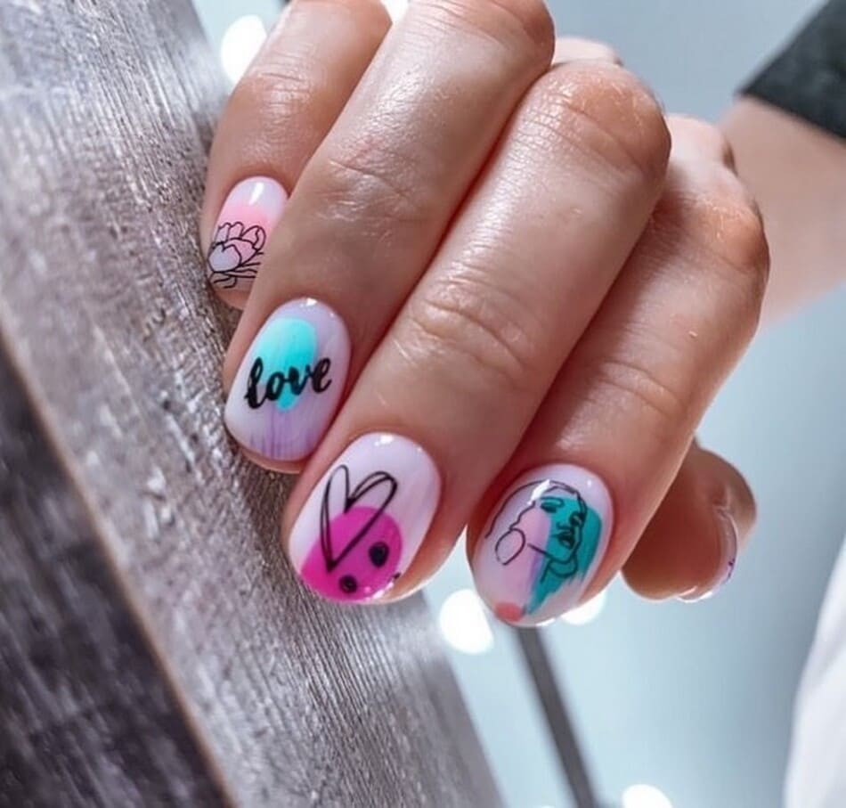 летний нейл арт