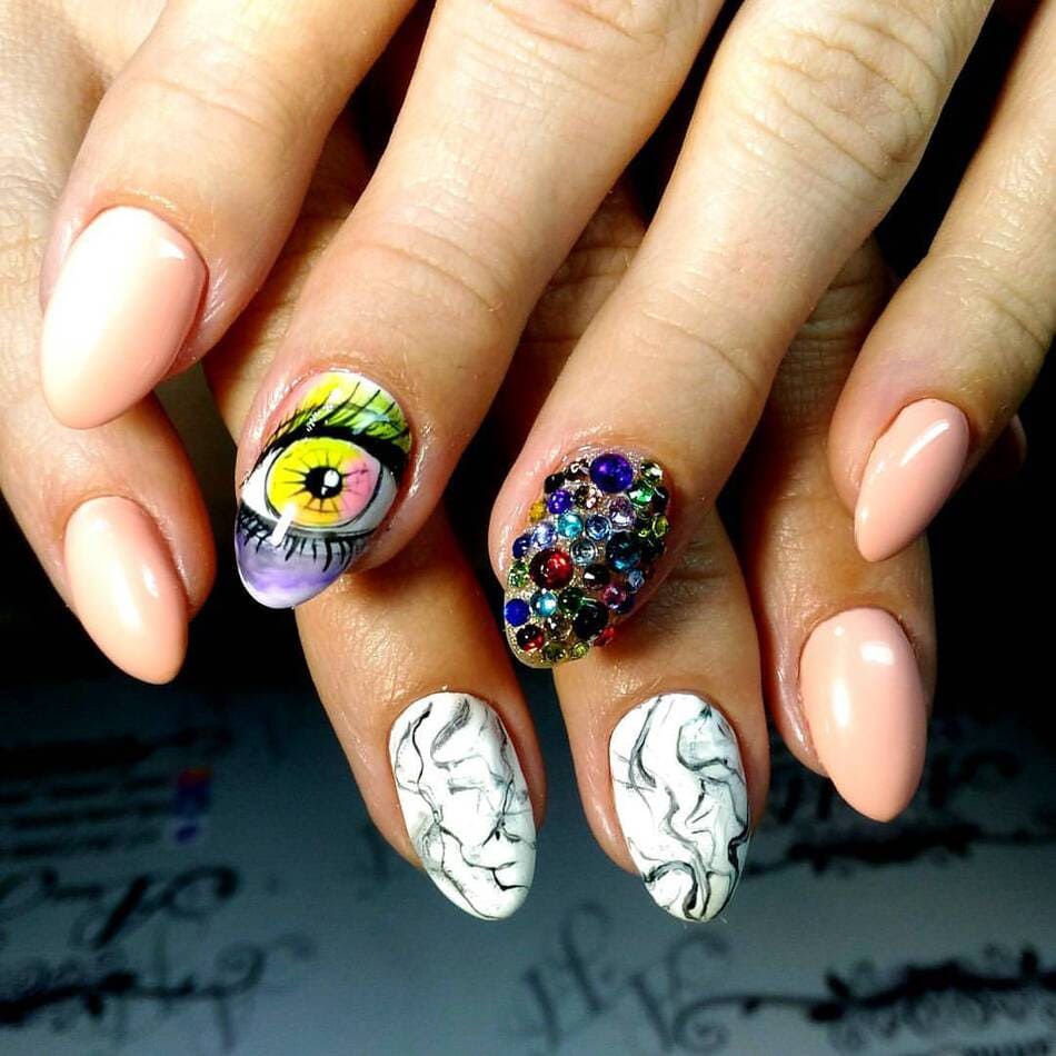 осенний нейл арт