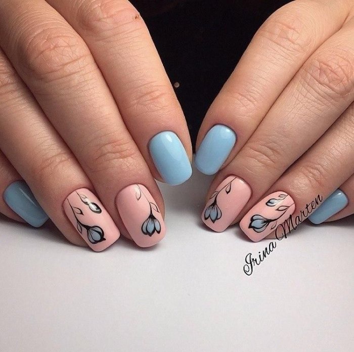 маникюр на 8 марта