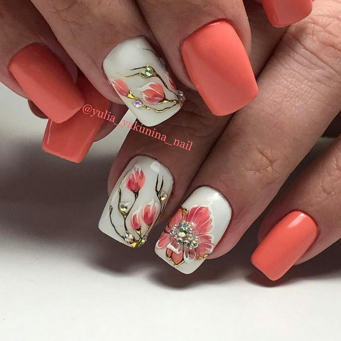 маникюр на 8 марта