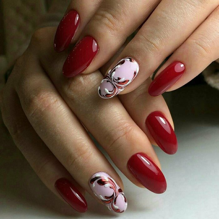 маникюр на 8 марта