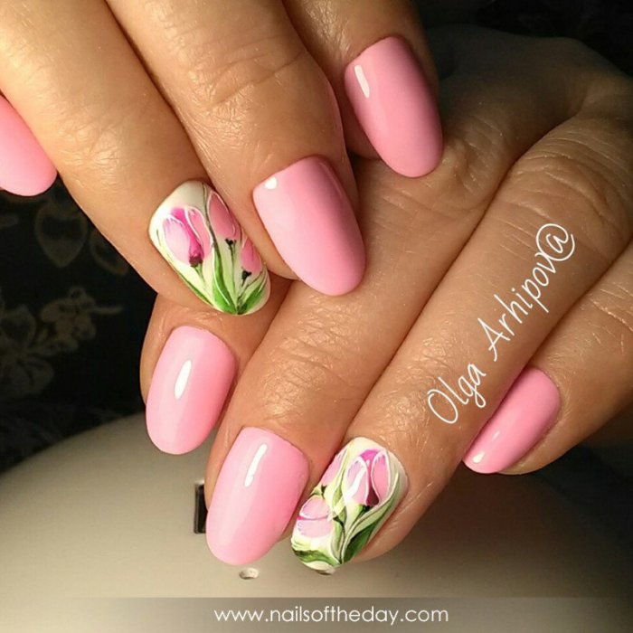 маникюр на 8 марта