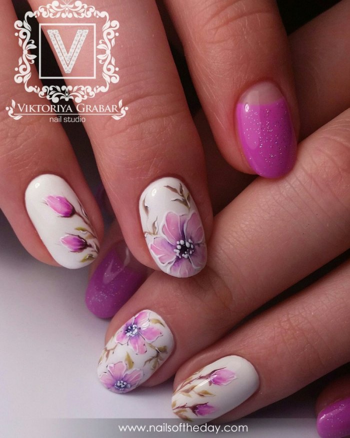 маникюр на 8 марта