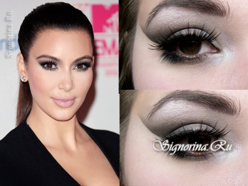 Макияж Ким Кардашьян (Kim Kardashian): урок с пошаговыми фото